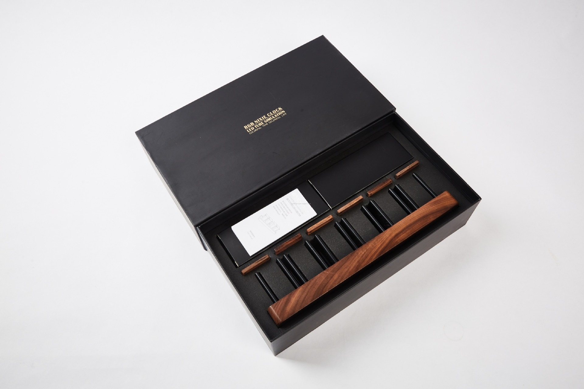 LED Digital Alarm Clock with Walnut Wood Base and Timer LED Digital Alarm Clock with Walnut Wood Base and