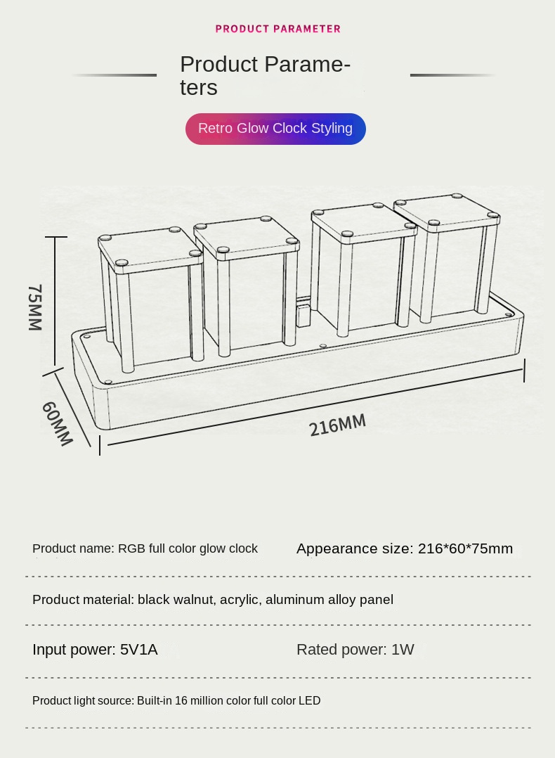 LED Digital Alarm Clock with Walnut Wood Base and Timer LED Digital Alarm Clock with Walnut Wood Base and