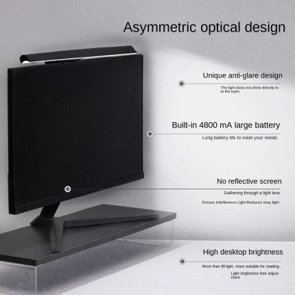 Eye-Caring Desktop Monitor Light for Study and