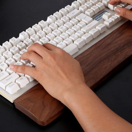 Solid Wood Keyboard Wrist Rest in North American