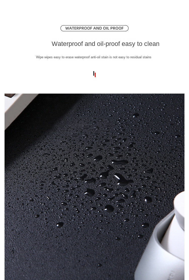 Large Leather Mouse Pad with Anti-Slip Design for Office Use Large Leather Mouse Pad with Anti-Slip Design for