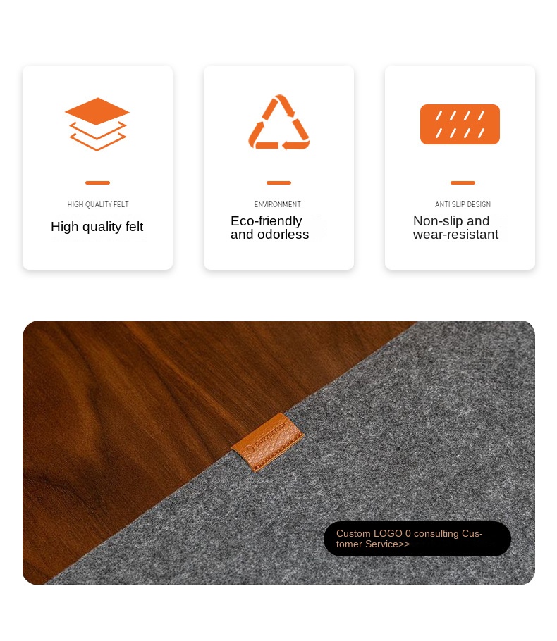 Large Felt Mouse Pad for Office Desk Gaming and Writing Large Felt Mouse Pad for Office Desk Gaming and