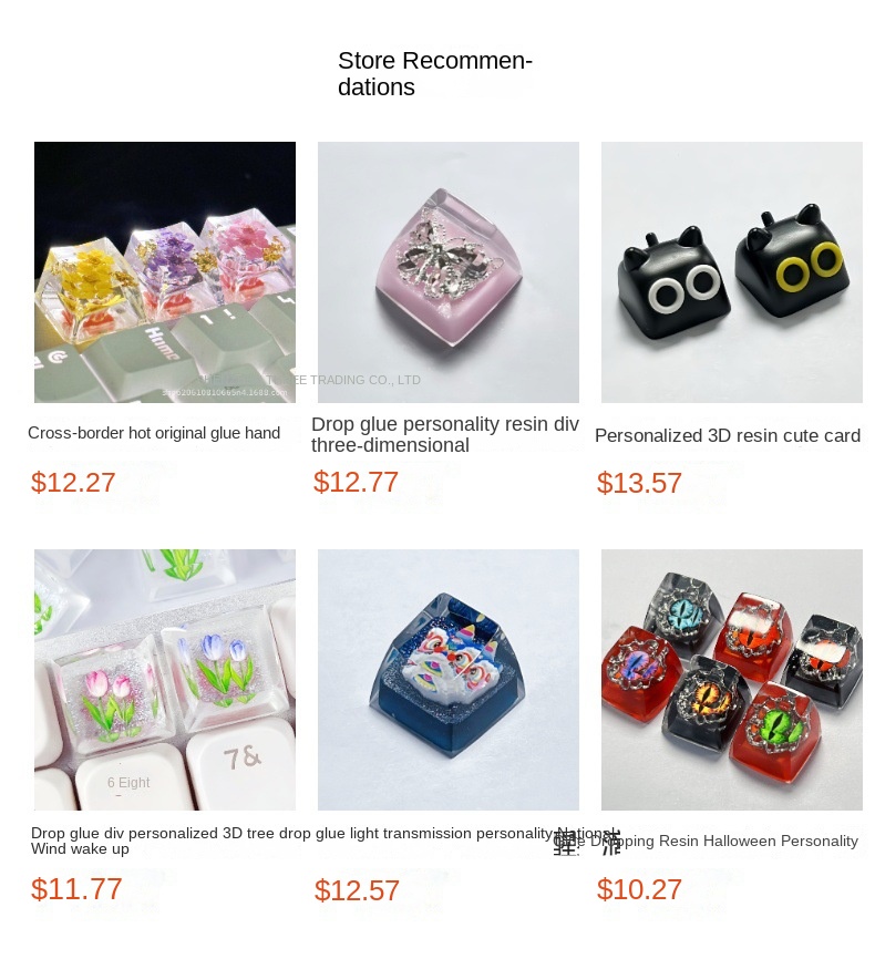 Customisable Resin Cherry Blossom Keycap for Mechanical Keyboards Customisable Resin Cherry Blossom Keycap for