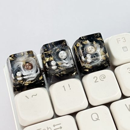 Custom Resin Backlit Metal Foil Keycap for