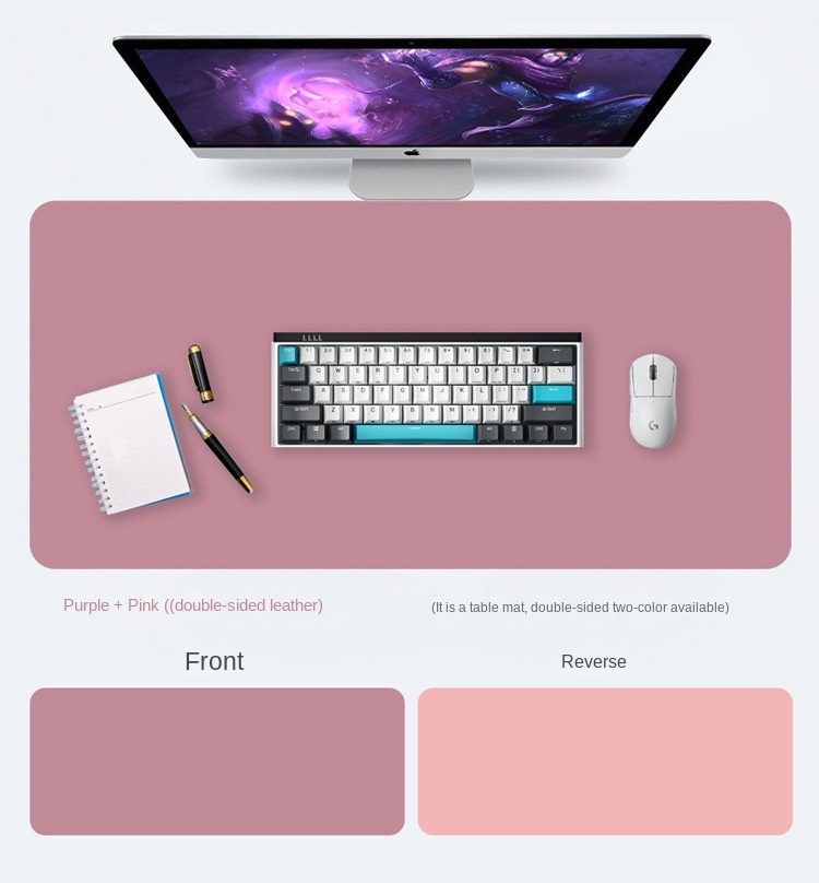 Large Leather Mouse Pad with Anti-Slip Design for Office Use Large Leather Mouse Pad with Anti-Slip Design for