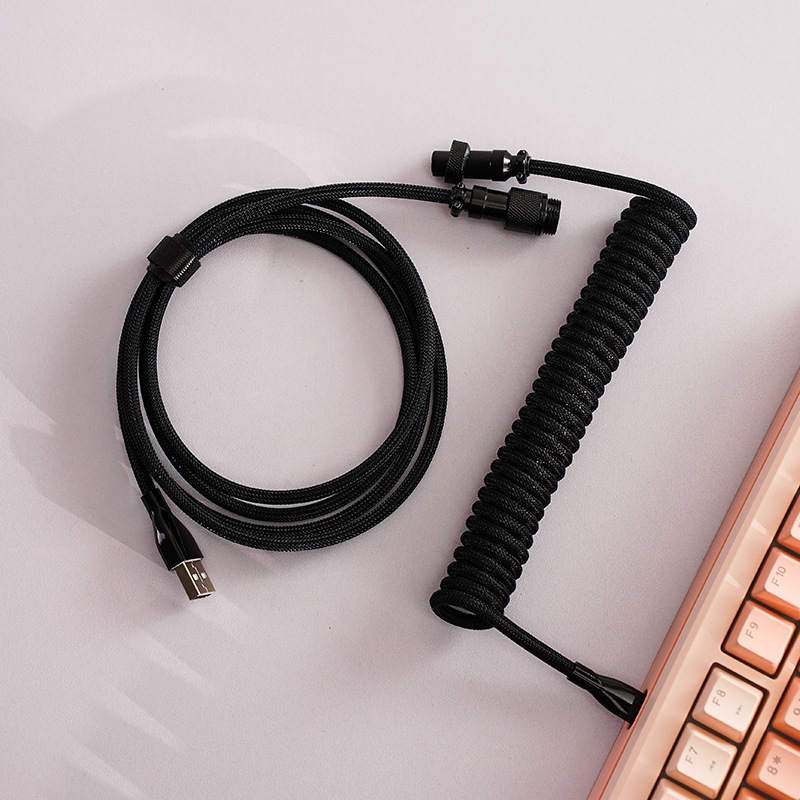 8K Magnetic Mechanical Keyboard Type-C Spiral Data Cable 8K Magnetic Mechanical Keyboard Type-C Spiral Data