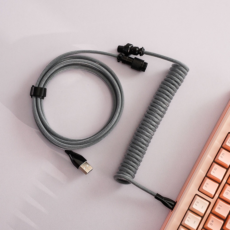 8K Magnetic Mechanical Keyboard Type-C Spiral Data Cable 8K Magnetic Mechanical Keyboard Type-C Spiral Data