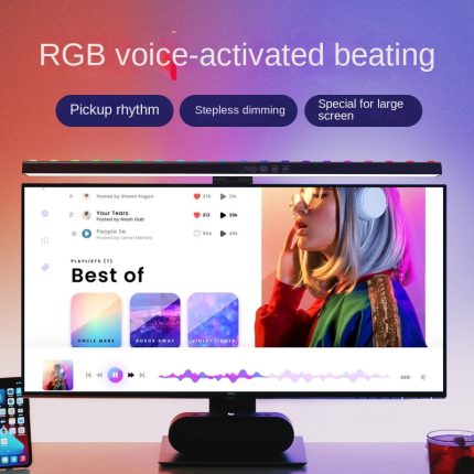 Asymmetrical Screen Hanging Light for Computer