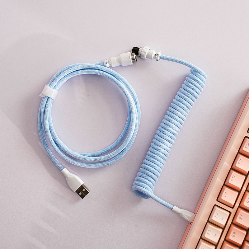 8K Magnetic Mechanical Keyboard Type-C Spiral Data Cable 8K Magnetic Mechanical Keyboard Type-C Spiral Data