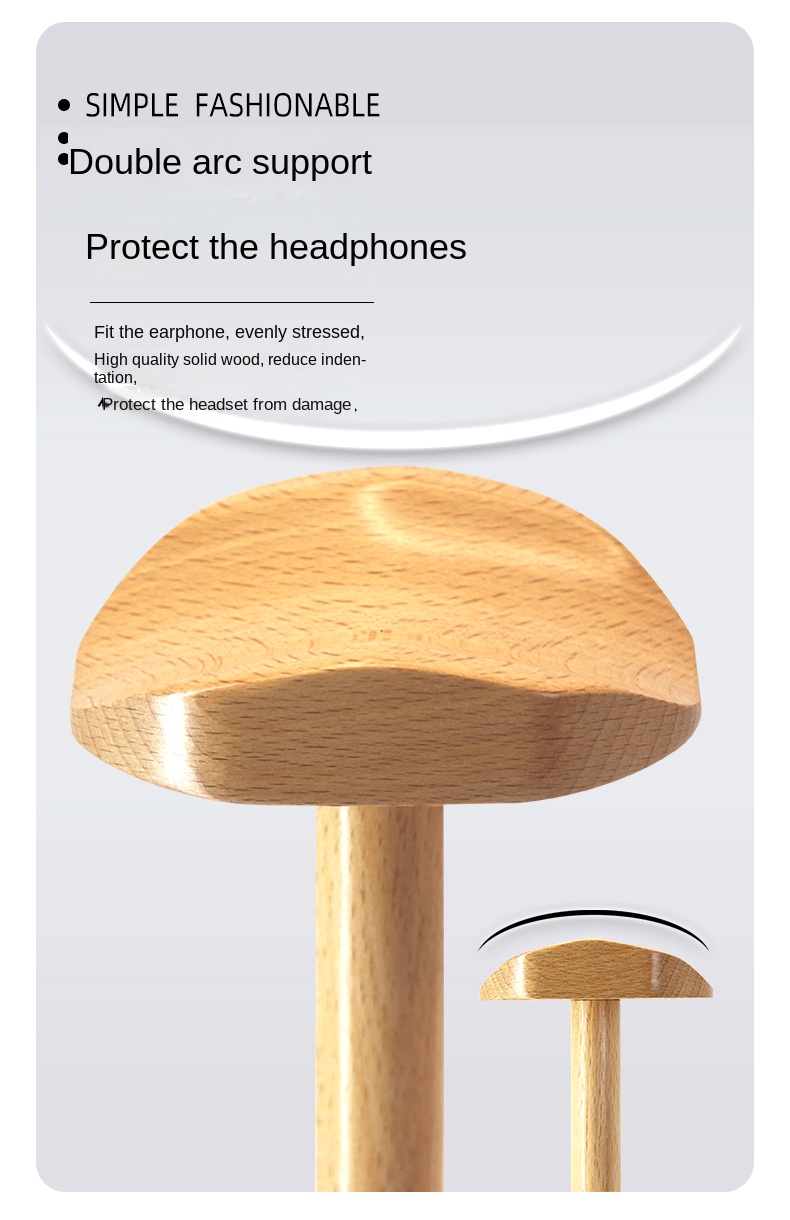 Wooden Headphone Stand with Storage Tray for Gaming Wooden Headphone Stand with Storage Tray for Gaming