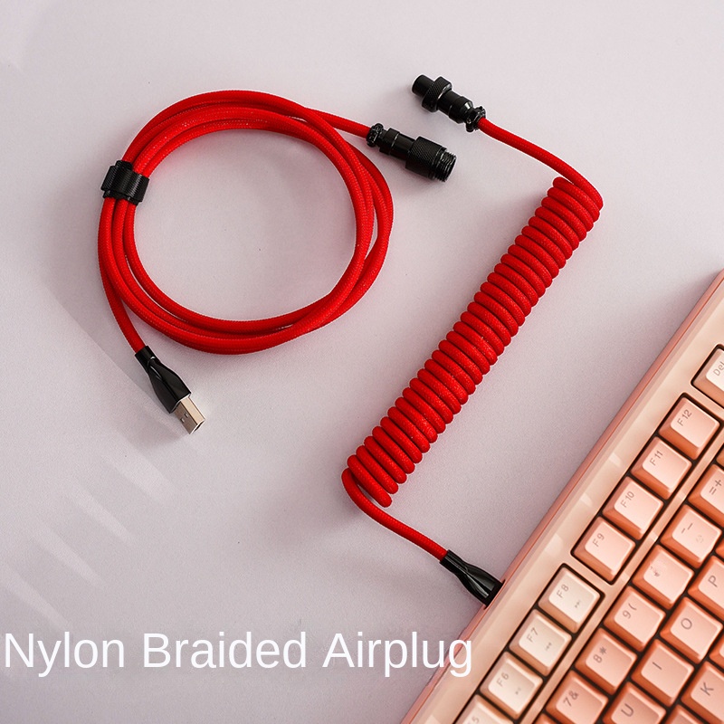 8K Magnetic Mechanical Keyboard Type-C Spiral Data Cable 8K Magnetic Mechanical Keyboard Type-C Spiral Data
