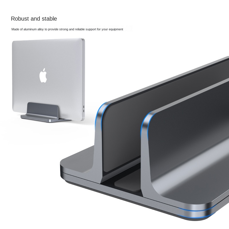 Portable Silicone Laptop Stand with Dual Slots for Stability Portable Silicone Laptop Stand with Dual Slots for