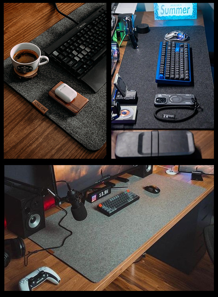 Large 5mm Thick Felt Cork Mouse Pad for Office Use Large 5mm Thick Felt Cork Mouse Pad for Office Use