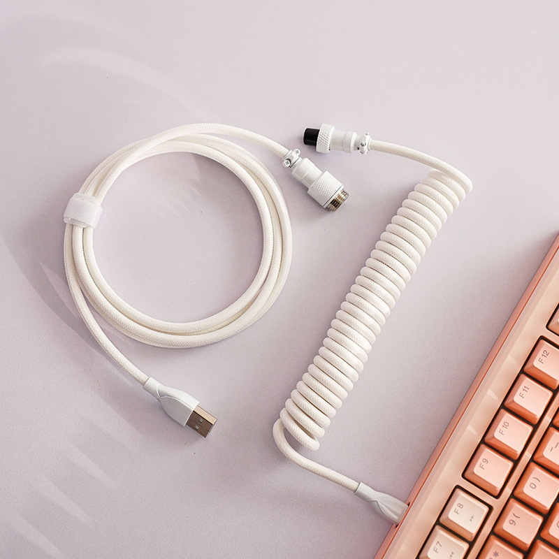 8K Magnetic Mechanical Keyboard Type-C Spiral Data Cable 8K Magnetic Mechanical Keyboard Type-C Spiral Data