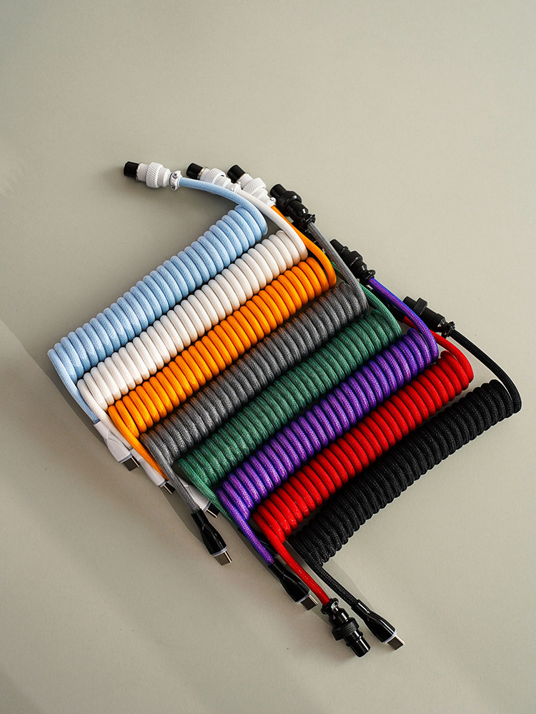 8K Magnetic Mechanical Keyboard Type-C Spiral Data Cable 8K Magnetic Mechanical Keyboard Type-C Spiral Data
