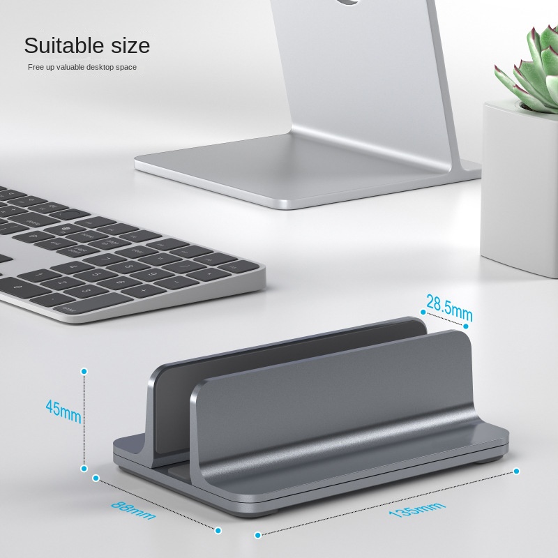 Portable Silicone Laptop Stand with Dual Slots for Stability Portable Silicone Laptop Stand with Dual Slots for
