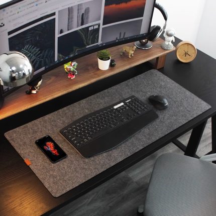 Large Felt Mouse Pad for Office Desk Gaming and