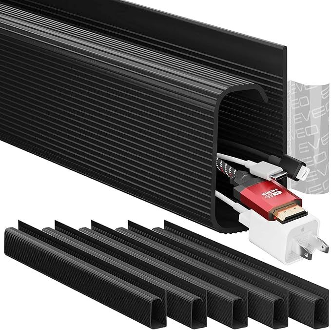 Under-Desk Cable Management Organiser for Neat Workspaces(2-Pack) Under-Desk Cable Management Organiser for Neat