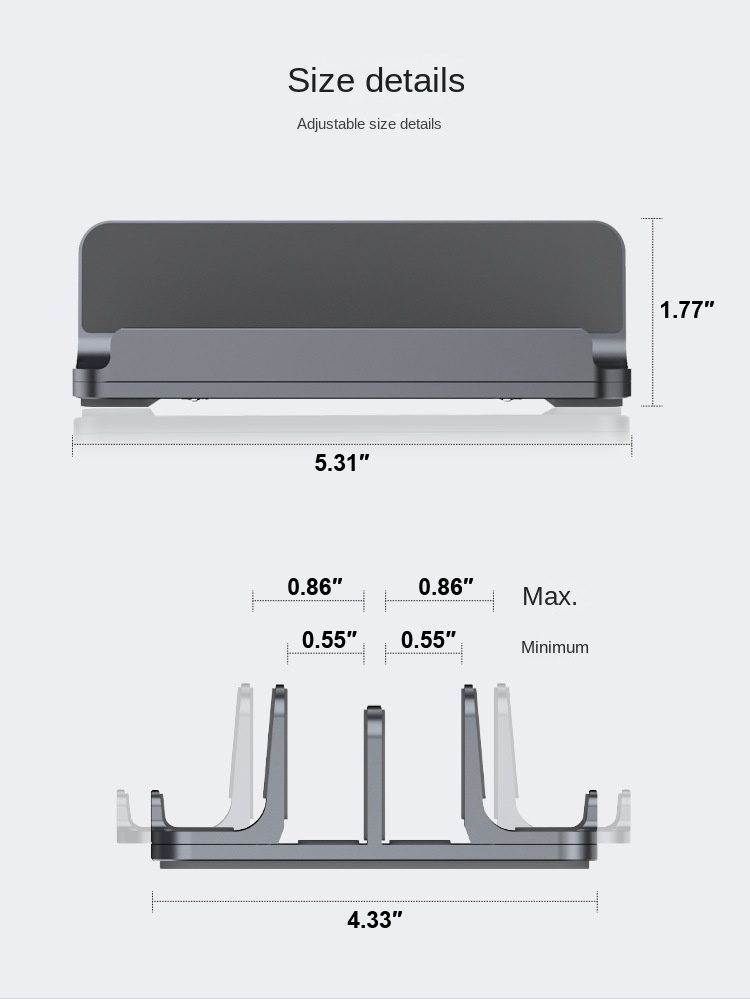 Vertical Laptop and Tablet Stand for MacBook and iPad Mini Vertical Laptop and Tablet Stand for MacBook and
