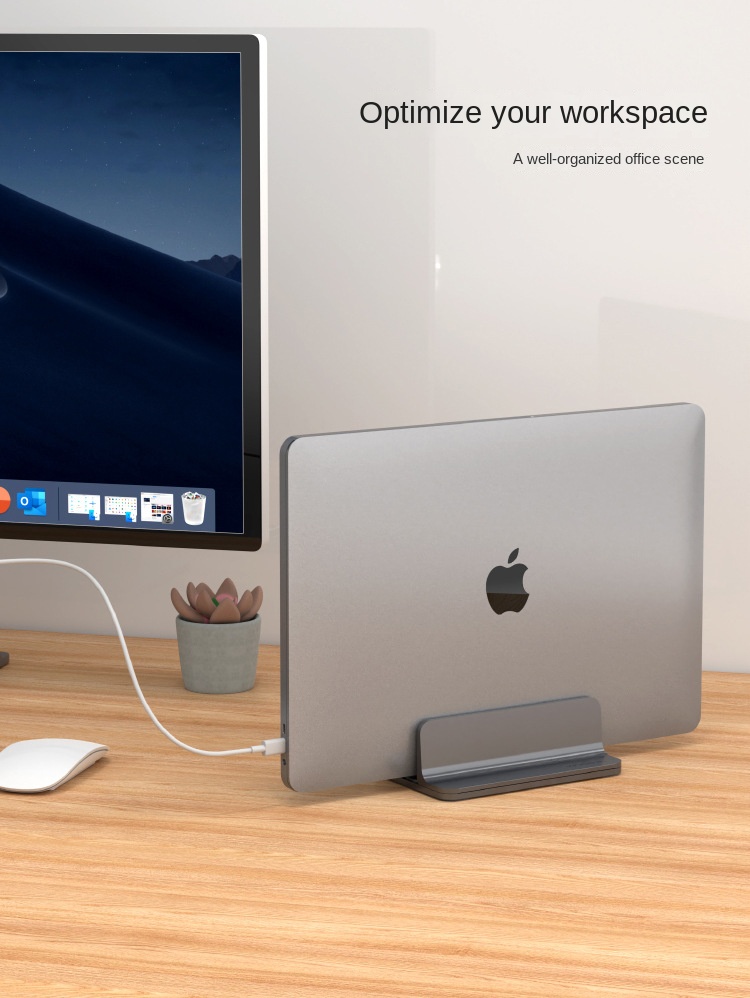 Portable Silicone Laptop Stand with Dual Slots for Stability Portable Silicone Laptop Stand with Dual Slots for