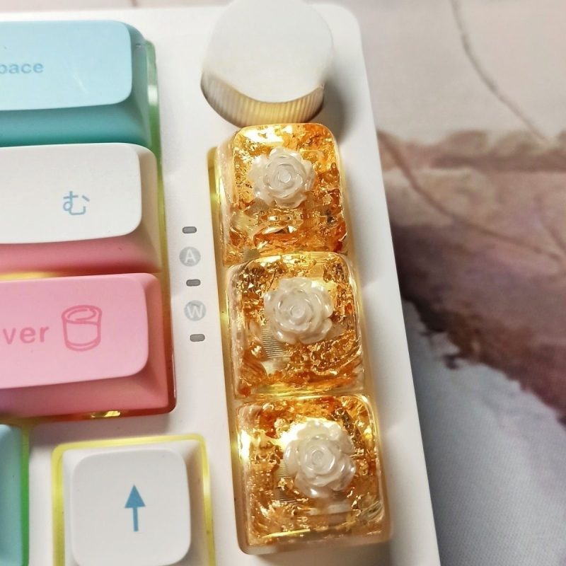 Cute DIY Resin Gaming Mechanical Keyboard Keycaps