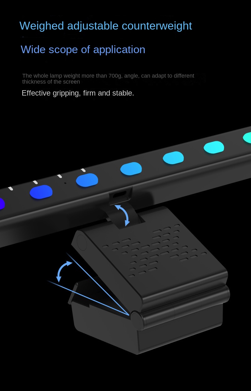 Asymmetrical Screen Hanging Light for Computer Monitors Asymmetrical Screen Hanging Light for Computer