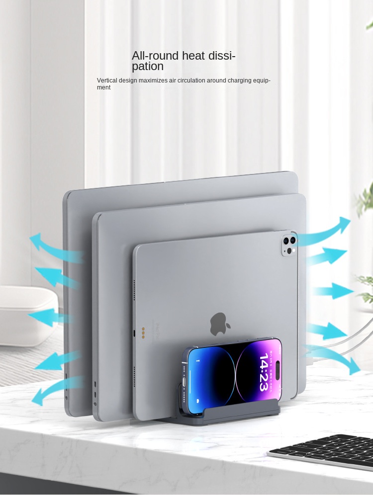 Vertical Laptop and Tablet Stand for MacBook and iPad Mini Vertical Laptop and Tablet Stand for MacBook and