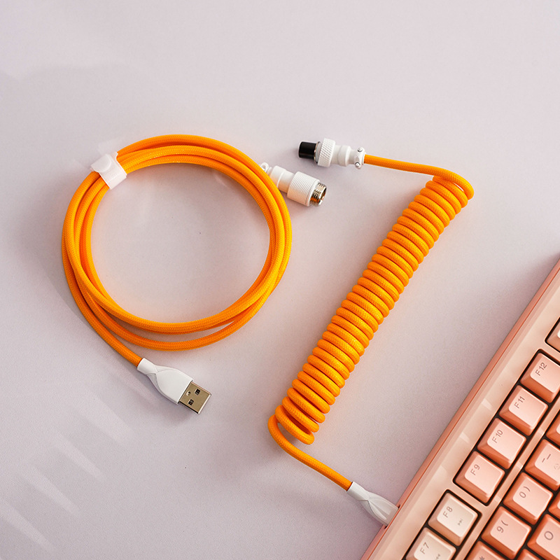 8K Magnetic Mechanical Keyboard Type-C Spiral Data Cable 8K Magnetic Mechanical Keyboard Type-C Spiral Data