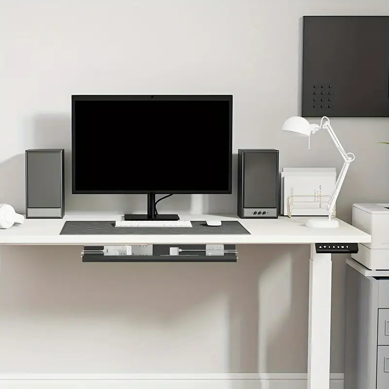 Under-Desk Cable Management Box for Tidy Workspaces Under-Desk Cable Management Box for Tidy Workspaces