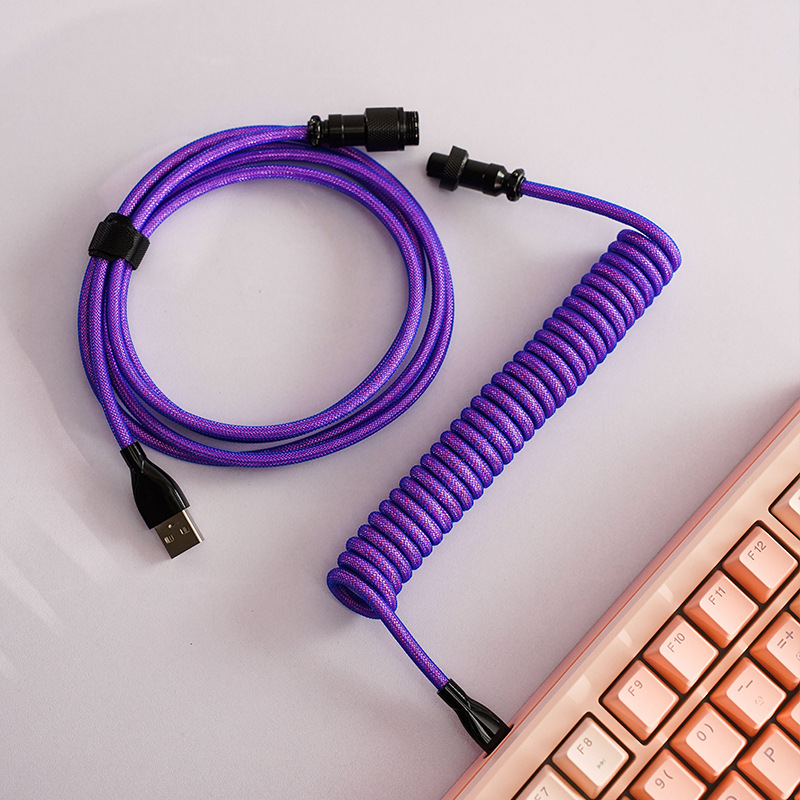 8K Magnetic Mechanical Keyboard Type-C Spiral Data Cable 8K Magnetic Mechanical Keyboard Type-C Spiral Data