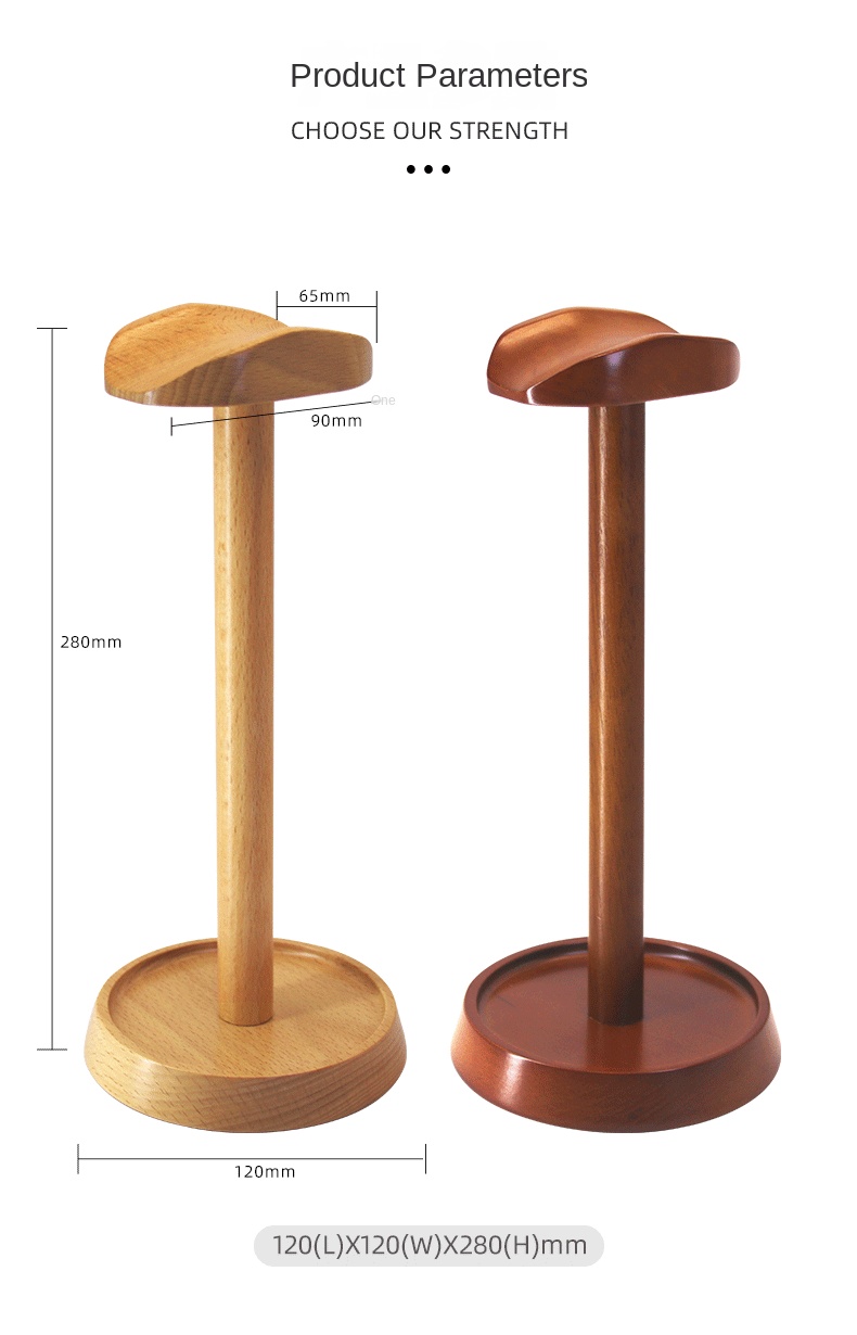 Wooden Headphone Stand with Storage Tray for Gaming Wooden Headphone Stand with Storage Tray for Gaming