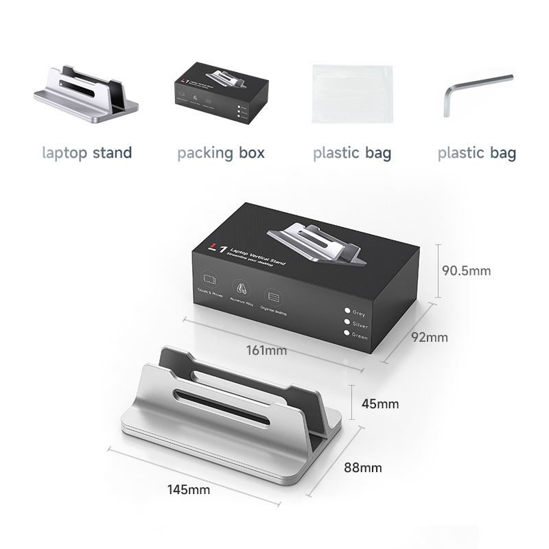 Vertical Laptop and Tablet Stand for MacBook and iPad Mini Vertical Laptop and Tablet Stand for MacBook and