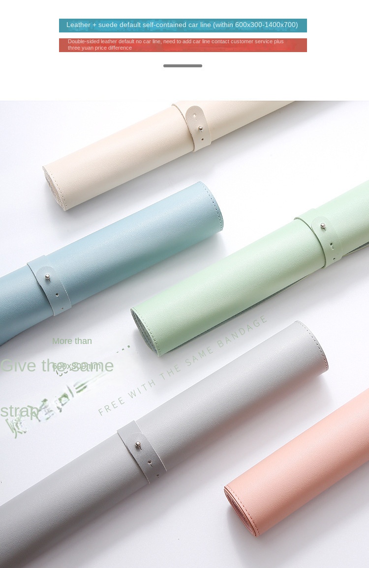 Large Leather Mouse Pad with Anti-Slip Design for Office Use Large Leather Mouse Pad with Anti-Slip Design for