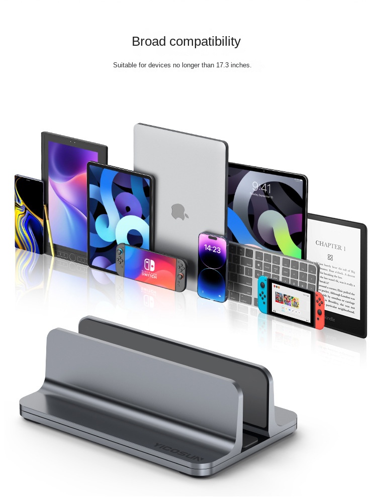 Portable Silicone Laptop Stand with Dual Slots for Stability Portable Silicone Laptop Stand with Dual Slots for