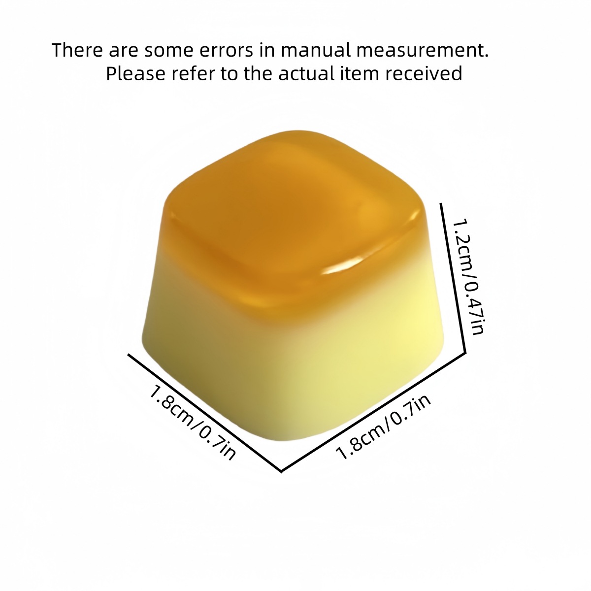 Custom DIY Resin Caramel Pudding Keycap for Mechanical Keyboards Custom DIY Resin Caramel Pudding Keycap for