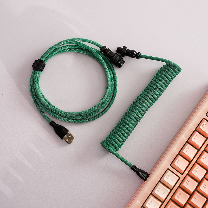 8K Magnetic Mechanical Keyboard Type-C Spiral Data Cable 8K Magnetic Mechanical Keyboard Type-C Spiral Data