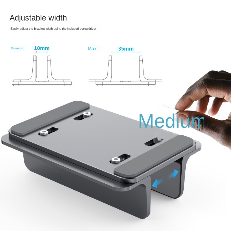 Portable Silicone Laptop Stand with Dual Slots for Stability Portable Silicone Laptop Stand with Dual Slots for