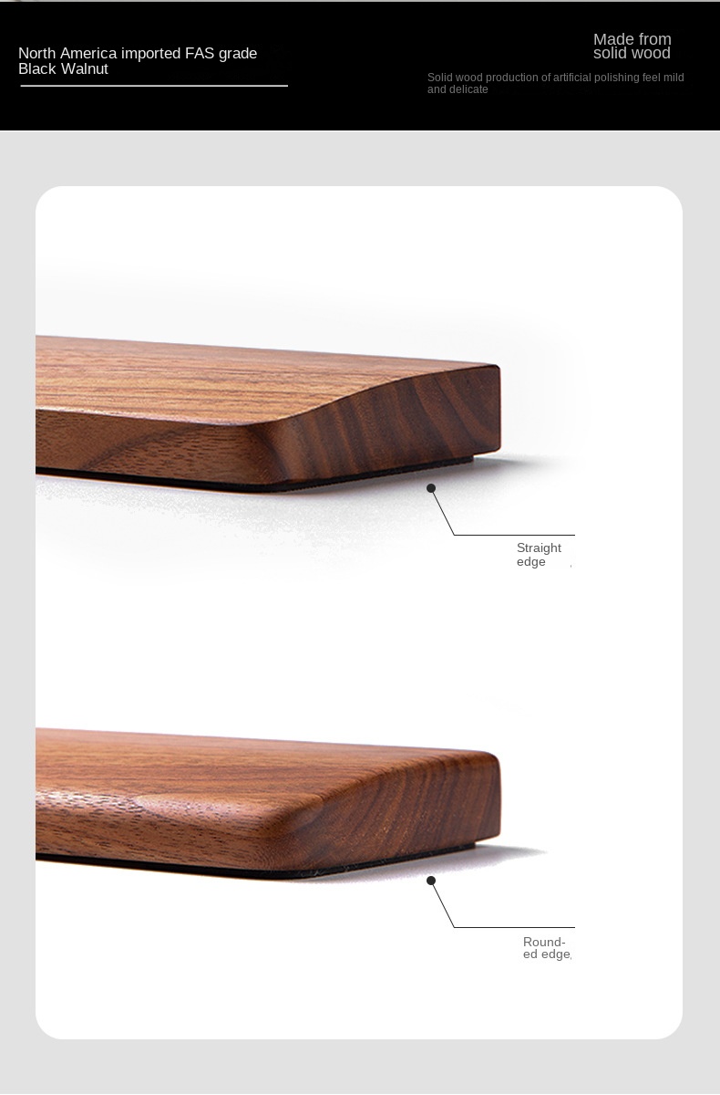 Wooden Wrist Rest for Mechanical Keyboards and Mice Wooden Wrist Rest for Mechanical Keyboards and Mice