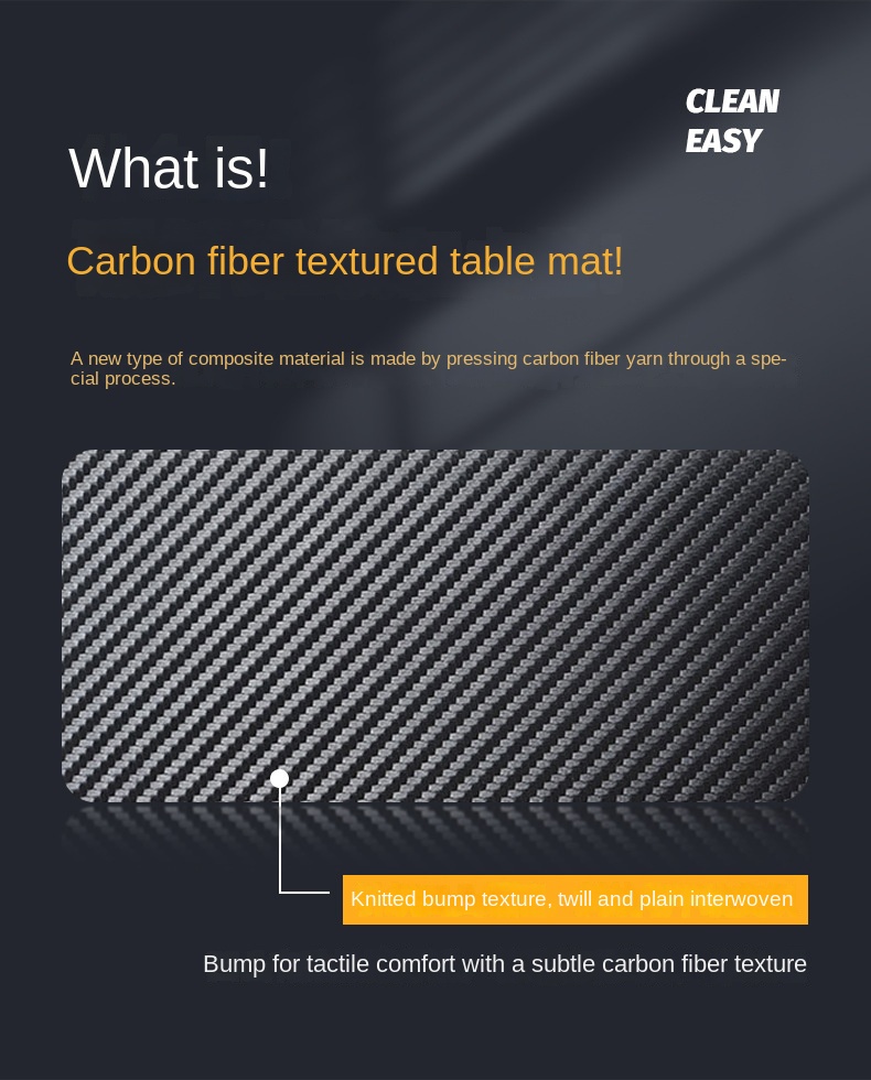 Large Waterproof Carbon Fibre Mouse Pad for Office Use Large Waterproof Carbon Fibre Mouse Pad for Office