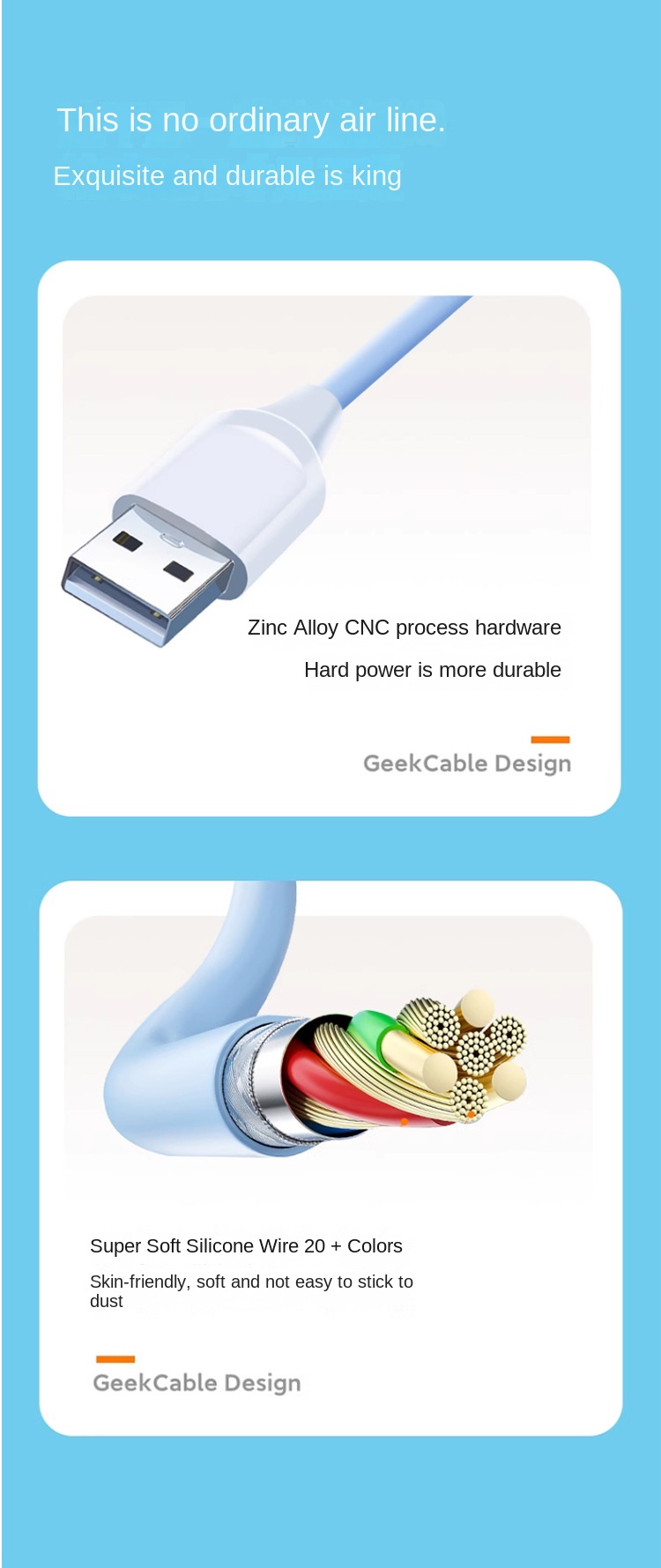 Customisable Mechanical Keyboard Spring Cable Type-C USB Data Charging Cable Customisable Mechanical Keyboard Spring Cable