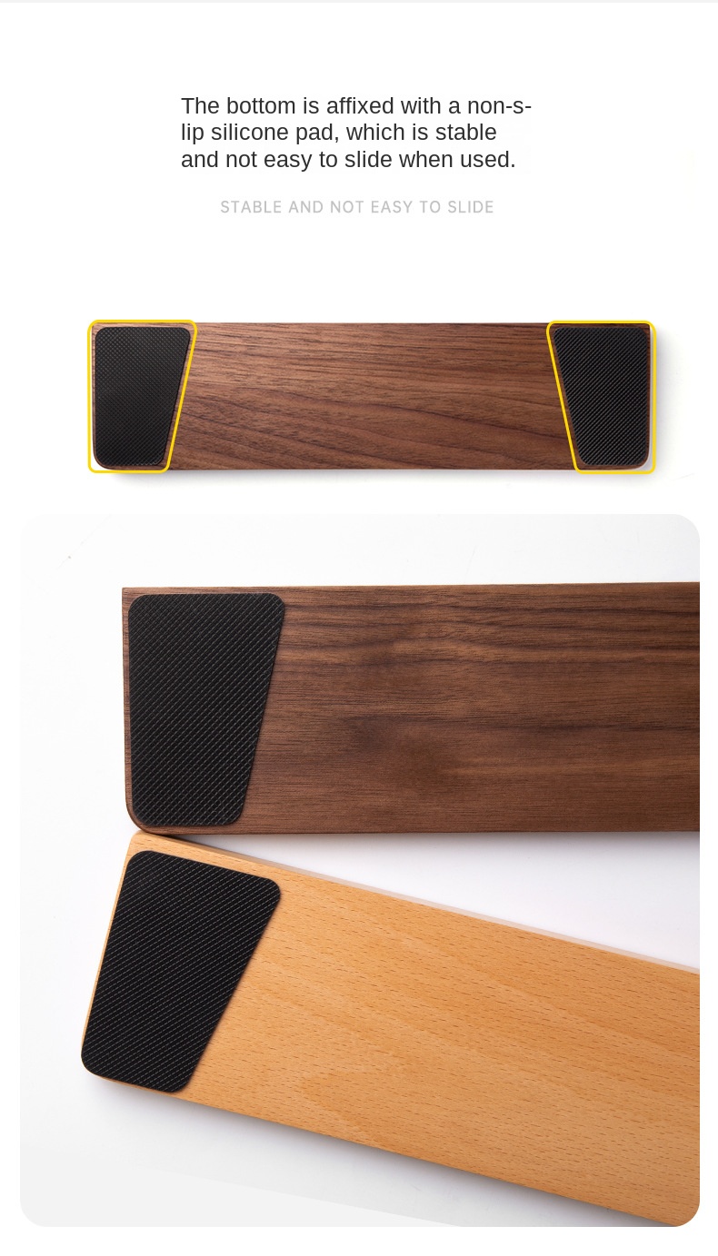 Wooden Wrist Rest for Mechanical Keyboards and Mice Wooden Wrist Rest for Mechanical Keyboards and Mice
