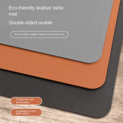 Large Leather Mouse Pad with Anti-Slip Design for