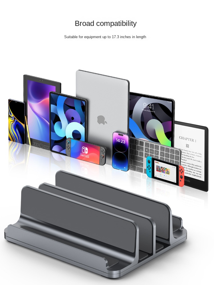 Vertical Laptop and Tablet Stand for MacBook and iPad Mini Vertical Laptop and Tablet Stand for MacBook and