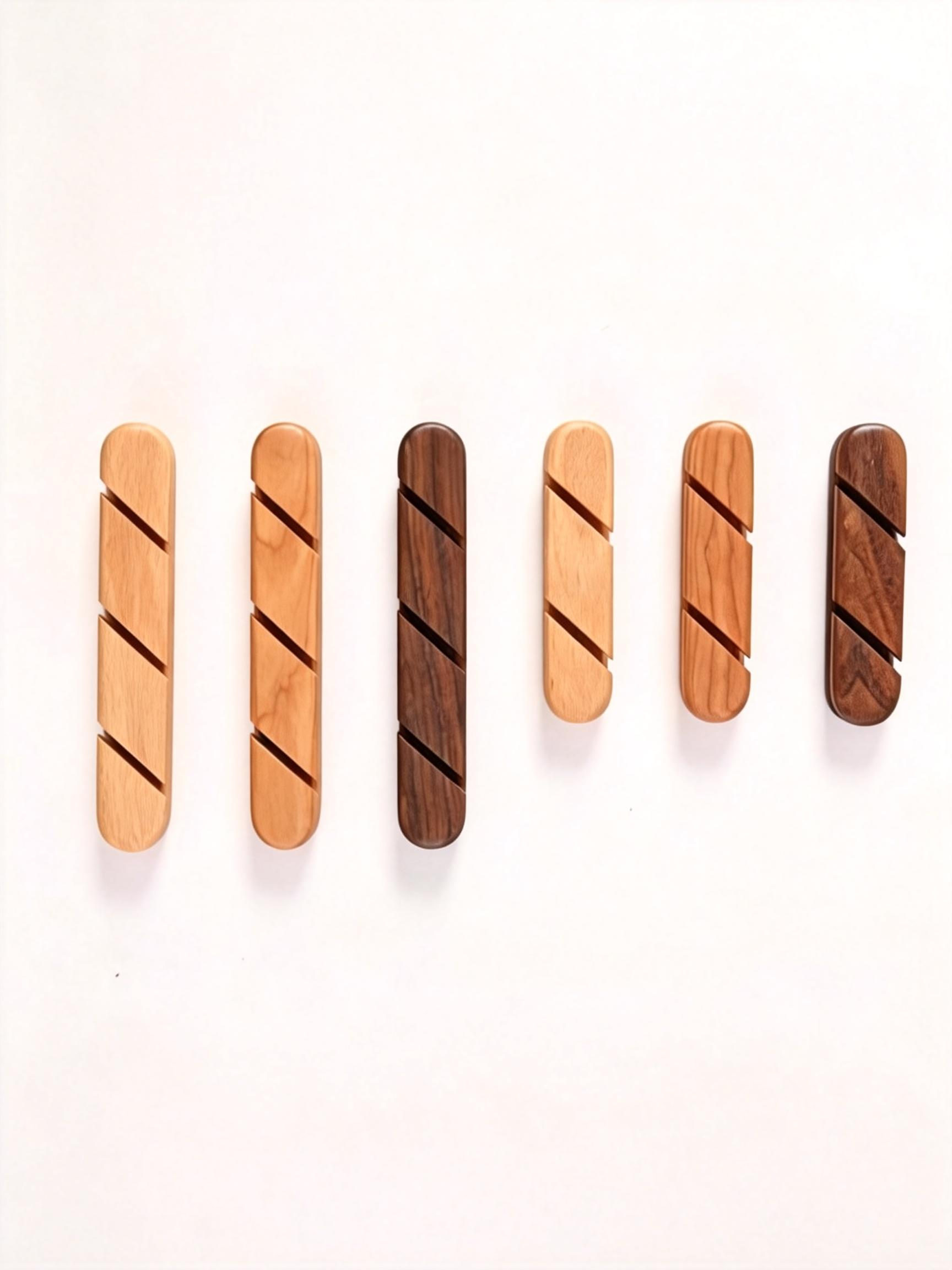 Wooden Cable Organiser for Charging and Data Cables wooden cable organiser for charging and data cables