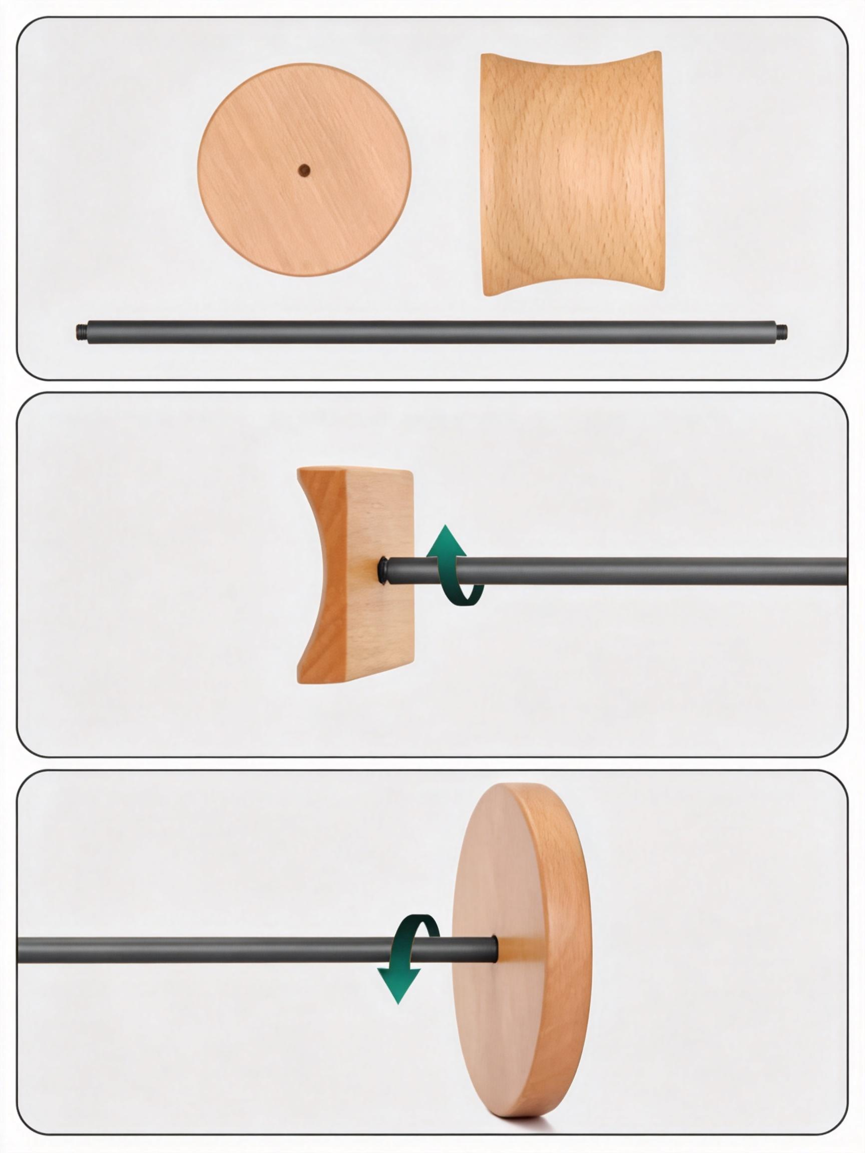 Wooden Headphone Stand with Metal Holder for Desktop wooden headphone stand with metal holder for desktop